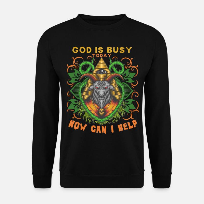 Baphomet, okkulte Gottheit, Illuminaten - Unisex Pullover - Schwarz