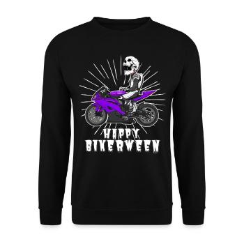 Motorcycle Lifestyle / Motorrad / Motorräder biker - Unisex Pullover - Schwarz - Vorne - Alina (178cm) & Michal (187cm)