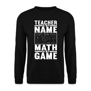 Mathe Mathelehrer - Unisex Pullover - Schwarz - Vorne - Alina (178cm) & Michal (187cm)