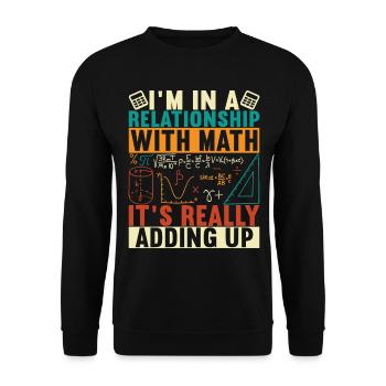 Mathe Mathelehrer - Unisex Pullover - Schwarz - Vorne - Alina (178cm) & Michal (187cm)