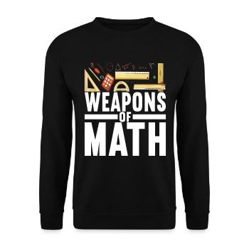 Mathe Mathelehrer - Unisex Pullover - Schwarz - Vorne - Alina (178cm) & Michal (187cm)
