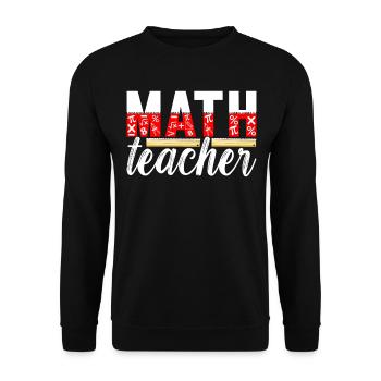 Mathe Mathelehrer - Unisex Pullover - Schwarz - Vorne - Alina (178cm) & Michal (187cm)