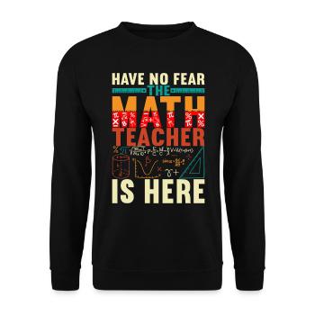 Mathe Mathelehrer - Unisex Pullover - Schwarz - Vorne - Alina (178cm) & Michal (187cm)