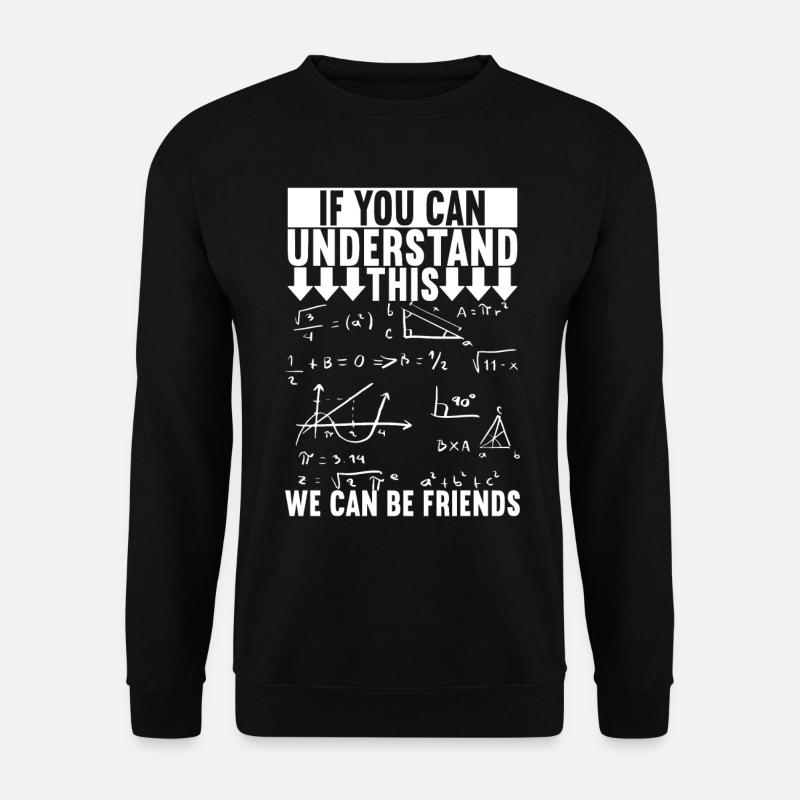 Mathe Mathelehrer - Unisex Pullover - Schwarz