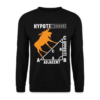 Math Math Teacher - Unisex Sweatshirt - black - Front - Alina (178cm) & Michal (187cm)