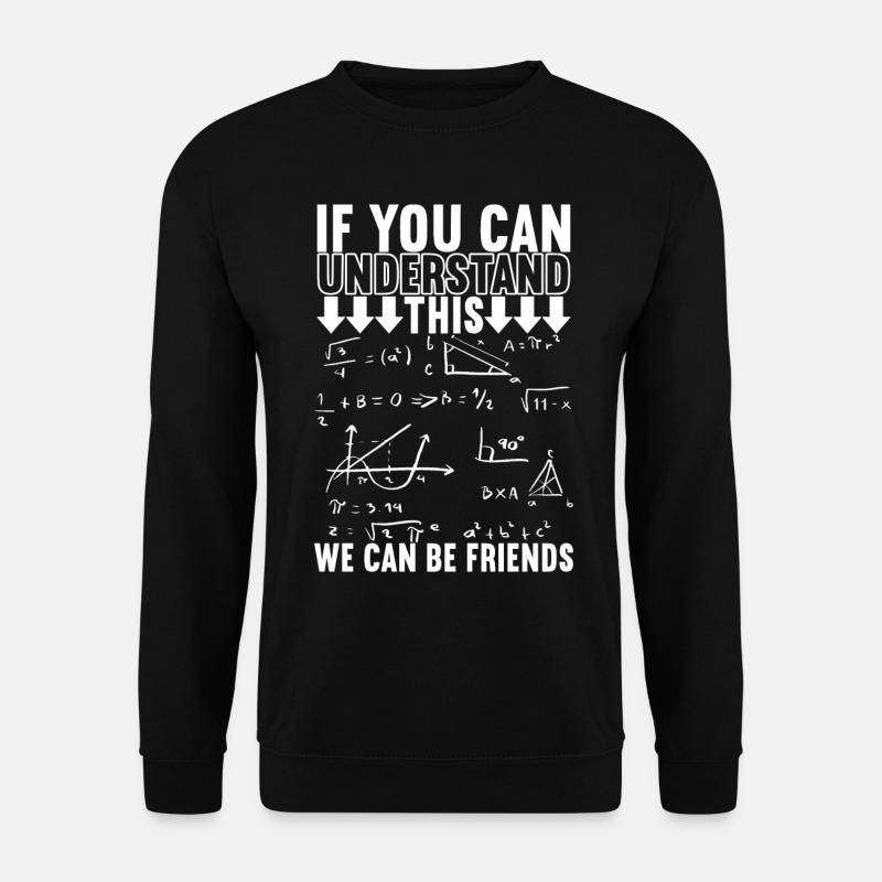 Mathe Mathelehrer - Unisex Pullover - Schwarz