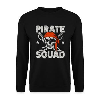 Escouade de pirates Océan Caraïbes Nautique - Sweat-shirt Unisexe - noir - Devant - Alina (178cm) & Michal (187cm)