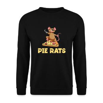 Tortenratten-maus-ozean-karibischer - Unisex Pullover - Schwarz - Vorne - Alina (178cm) & Michal (187cm)