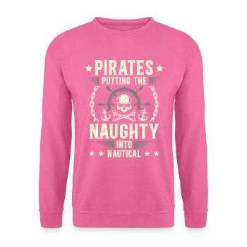 Les pirates amènent le méchant à la navigation - Sweat-shirt Unisexe - rose - Devant