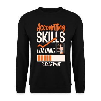 Accountant Bookkeeper Accounting - Unisex Sweatshirt - black - Front - Alina (178cm) & Michal (187cm)