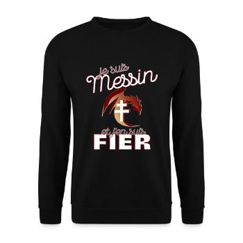 Cadeau Homme Foot Metz Messin Noel Anniversaire - Sweat-shirt Unisexe - noir - Devant - Alina (178cm) & Michal (187cm)