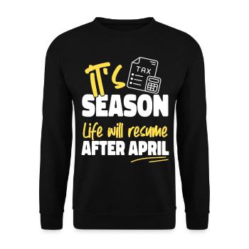 Accountant Bookkeeper Accounting - Unisex Sweatshirt - black - Front - Alina (178cm) & Michal (187cm)