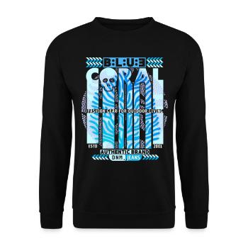 Vintage-Fashion Design, Clothing Label, Geburtstag - Unisex Pullover - Schwarz - Vorne - Alina (178cm) & Michal (187cm)