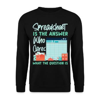 Accountant Bookkeeper Accounting - Unisex Pullover - Schwarz - Vorne - Alina (178cm) & Michal (187cm)