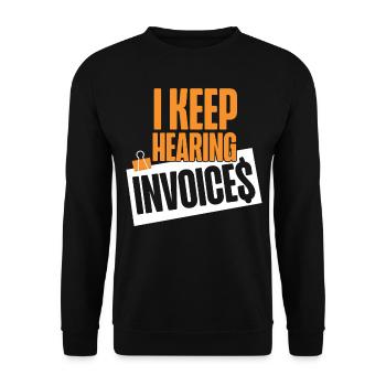 Accountant Bookkeeper Accounting I - Unisex Sweatshirt - black - Front - Alina (178cm) & Michal (187cm)