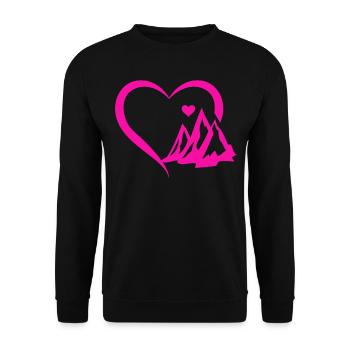 Escalade Randonnée en montagne - Mountain Heart - Sweat-shirt Unisexe - noir - Devant - Alina (178cm) & Michal (187cm)