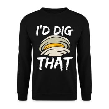 Clamming Rake Idig that Clam Clam DiggerClamming R - Unisex Sweatshirt - black - Front - Alina (178cm) & Michal (187cm)
