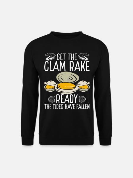 Musling Gør muslingen rake klar Gravemaskine Clamming - Unisex sweater - sort