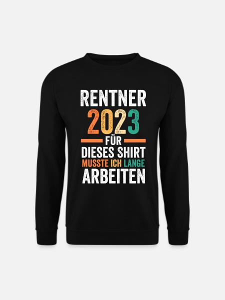 Pension 2023 Pensionär Ruhestand Rentner Rente - Unisex Pullover - Schwarz