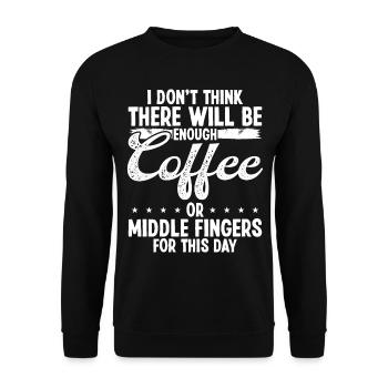 Funny Humor for Work Co Worker Job Sarcasm for Men - Unisex Pullover - Schwarz - Vorne - Alina (178cm) & Michal (187cm)