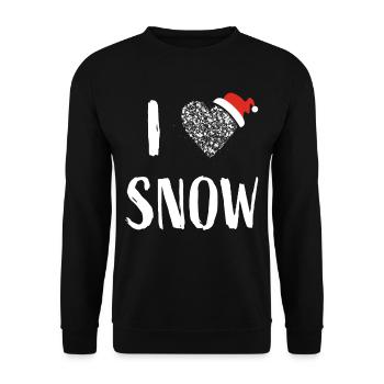 Snow Winter Winter Time Winter Sports Apres Ski - Unisex Sweatshirt - black - Front - Alina (178cm) & Michal (187cm)