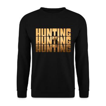 Hunt - Unisex Sweatshirt - black - Front - Alina (178cm) & Michal (187cm)