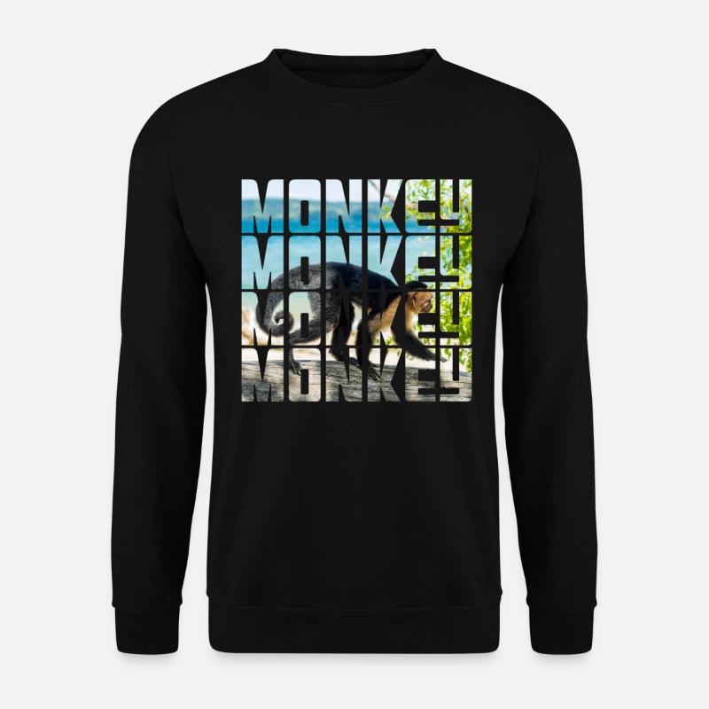 Monkey - Unisex Sweatshirt - black