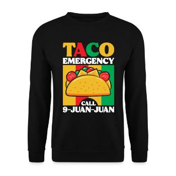 Tacos Taco Mexican Fast Food Gift - Unisex Sweatshirt - black - Front - Alina (178cm) & Michal (187cm)
