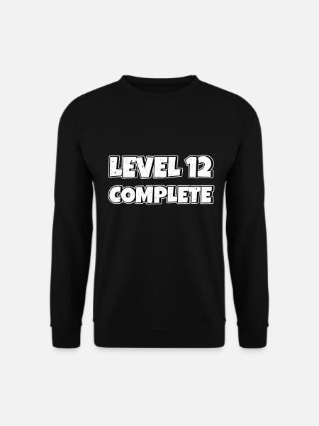 Level 12 Complete Geburtstagsgeschenk 12 Jahre - Unisex Pullover - Schwarz