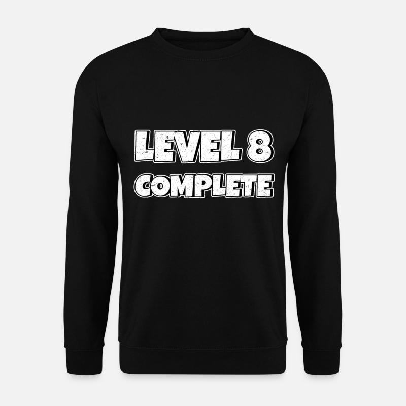 Level 8 Complete Geburtstagsgeschenk 8 Jahre - Unisex Pullover - Schwarz