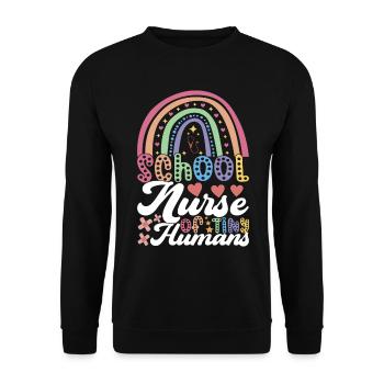 Infirmière soignante - Sweat-shirt Unisexe - noir - Devant - Alina (178cm) & Michal (187cm)