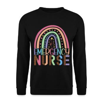 Infirmière soignante - Sweat-shirt Unisexe - noir - Devant - Alina (178cm) & Michal (187cm)