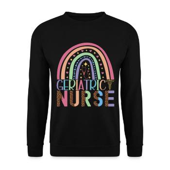 Infirmière soignante - Sweat-shirt Unisexe - noir - Devant - Alina (178cm) & Michal (187cm)