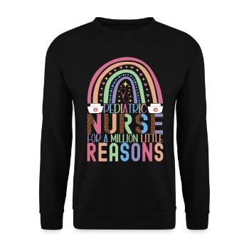 Infirmière soignante - Sweat-shirt Unisexe - noir - Devant - Alina (178cm) & Michal (187cm)