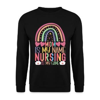 Infirmière soignante - Sweat-shirt Unisexe - noir - Devant - Alina (178cm) & Michal (187cm)