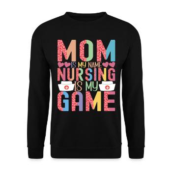 Infirmière soignante - Sweat-shirt Unisexe - noir - Devant - Alina (178cm) & Michal (187cm)