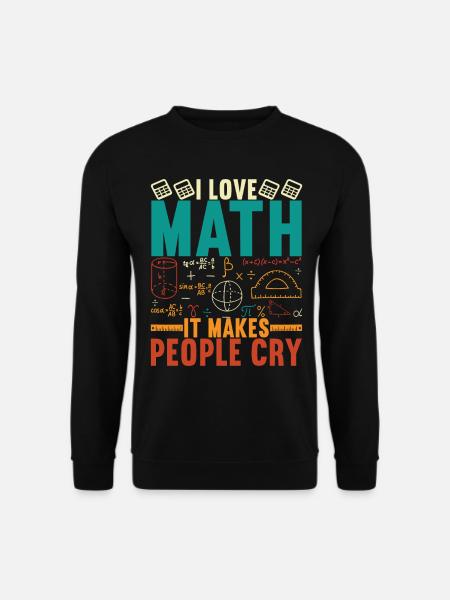 Mathe Mathelehrer - Unisex Pullover - Schwarz