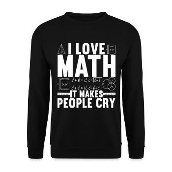 Mathe Mathelehrer - Unisex Pullover - Schwarz - Vorne - Alina (178cm) & Michal (187cm)