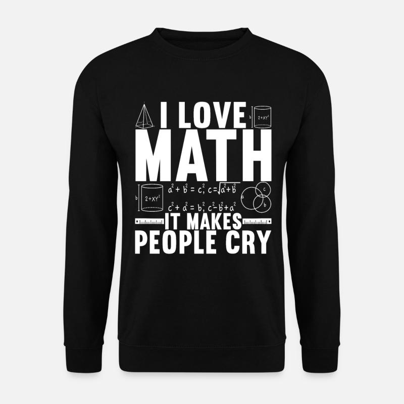 Professeur de mathématiques - Sweat-shirt Unisexe - noir