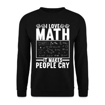 Mathe Mathelehrer - Unisex Pullover - Schwarz - Vorne - Alina (178cm) & Michal (187cm)