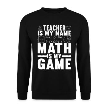 Mathe Mathelehrer - Unisex Pullover - Schwarz - Vorne - Alina (178cm) & Michal (187cm)