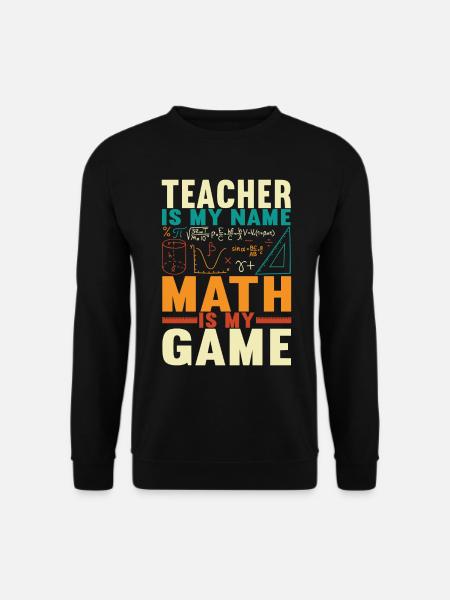 Mathe Mathelehrer - Unisex Pullover - Schwarz
