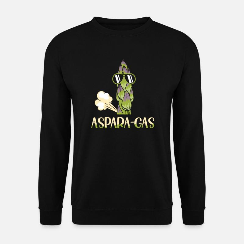 Spargel Vegetarisch Gemüse Veganer Spargel Witz - Unisex Pullover - Schwarz