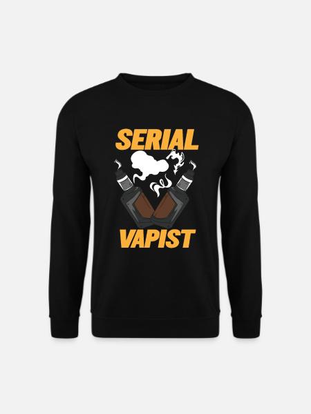 Vaping Serial Vapist E-cigarette - Unisex Sweatshirt - black