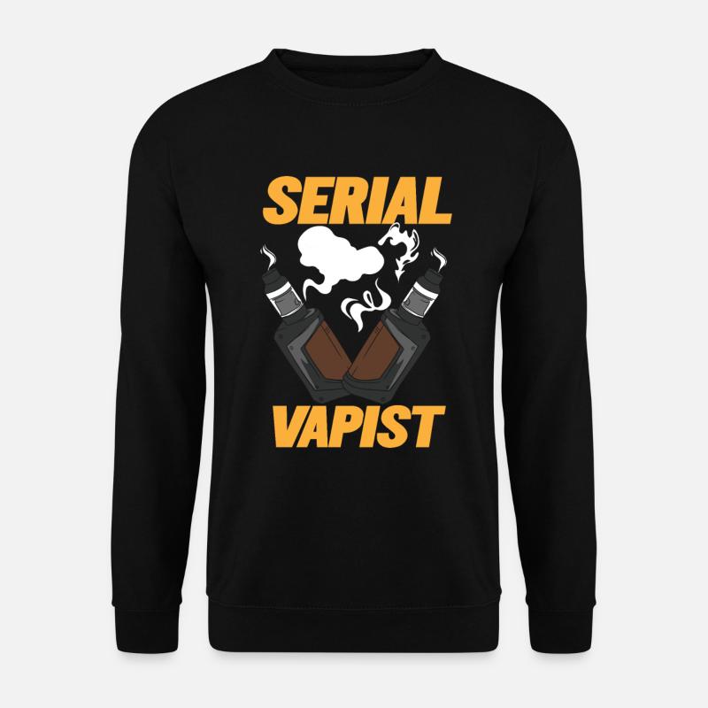 Vaping Serial Vapist E-zigarette - Unisex Pullover - Schwarz