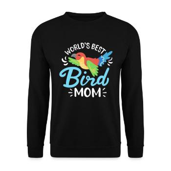 La meilleure maman perroquet oiseau du monde - Sweat-shirt Unisexe - noir - Devant - Alina (178cm) & Michal (187cm)