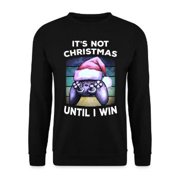 Jeu de chapeau de Noël Gamer Gamer Cadeau Gaming - Sweat-shirt Unisexe - noir - Devant - Alina (178cm) & Michal (187cm)