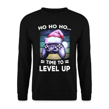 Cadeau de jeu de Noël Controller Gamblers - Sweat-shirt Unisexe - noir - Devant - Alina (178cm) & Michal (187cm)