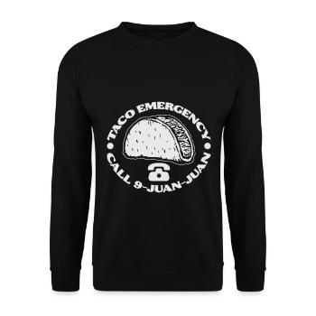 Tacos Taco Mexikanisch Fast Food Geschenk - Unisex Pullover - Schwarz - Vorne - Alina (178cm) & Michal (187cm)