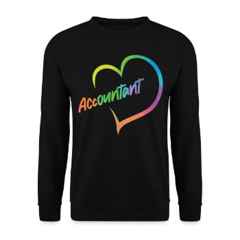 Comptable Comptable Comptable - Sweat-shirt Unisexe - noir - Devant - Alina (178cm) & Michal (187cm)